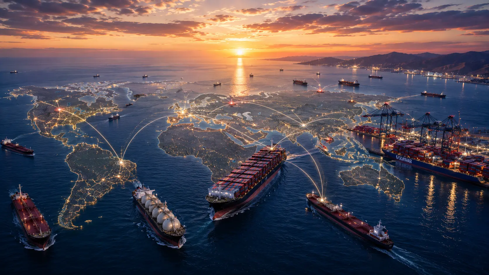 Global freight and supply chain connections